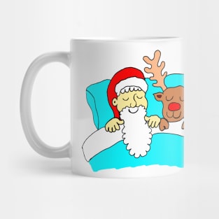 Santa and Rudolf on Boxing Day Mug